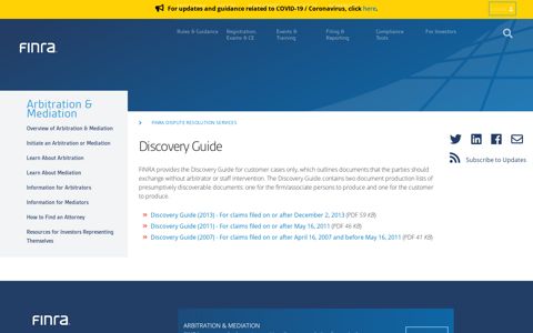 Discovery Guide | FINRA.org