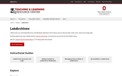LabArchives | Teaching & Learning Resource Center