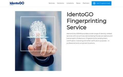 IdentoGO Fingerprinting Service | Identogo