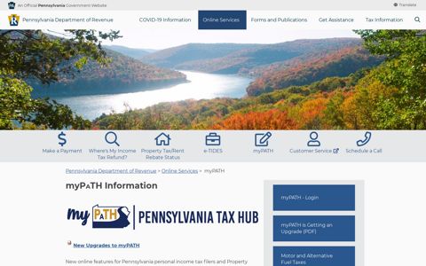 myPATH Information - PA Department of Revenue - PA.gov