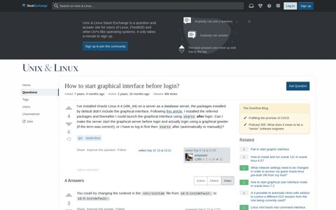 How to start graphical interface before login? - Unix & Linux ...