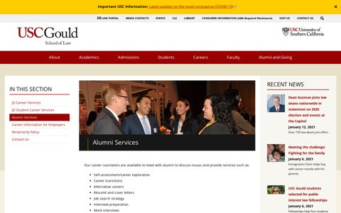 Alumni Services | USC Gould School of Law
