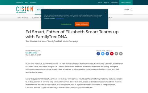 Ed Smart, Father of Elizabeth Smart Teams up with ...