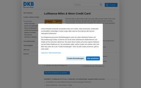 Lufthansa Miles & More Credit Card | DKB AG