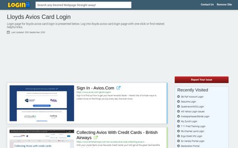 Lloyds Avios Card Login - Loginii.com