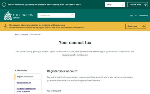 Register your account - Hillingdon Council