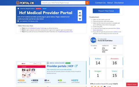Hcf Medical Provider Portal
