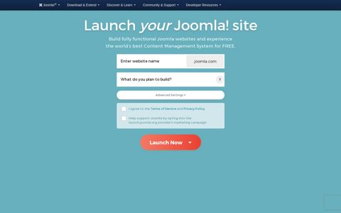Joomla! Launch