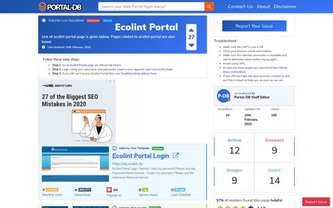 Ecolint Portal