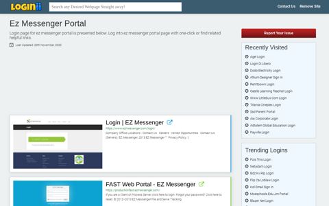 Ez Messenger Portal - Loginii.com