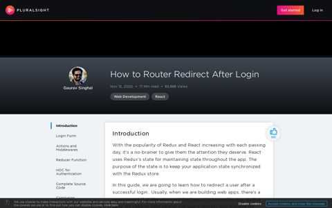 How to Router Redirect After Login | Pluralsight