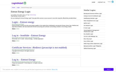 Entrust Energy Login Login – Entrust energy - http://entrustenergy ...