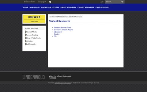 Student Resources - Lindenwold Middle School