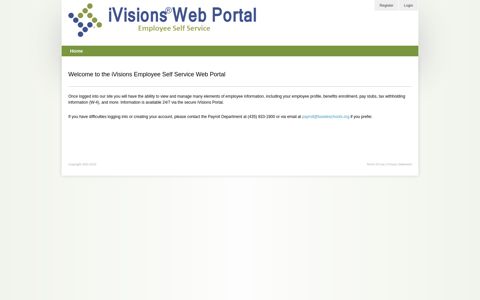 Welcome to the iVisions Employee Self Service Web Portal