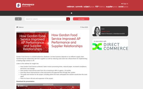 How Gordon Food Service Improved AP ... - sharespace