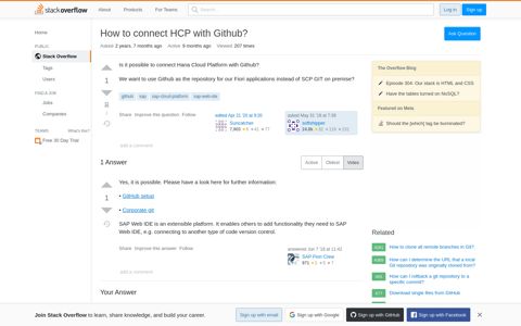 How to connect HCP with Github? - Stack Overflow
