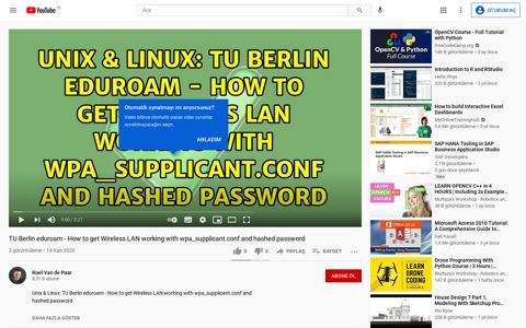 TU Berlin eduroam - How to get Wireless LAN ... - YouTube