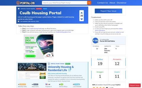 Csulb Housing Portal