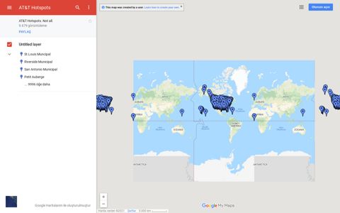 AT&T Hotspots - Google My Maps