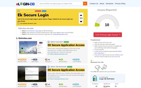 Ek Secure Login - A database full of login pages from all over ...