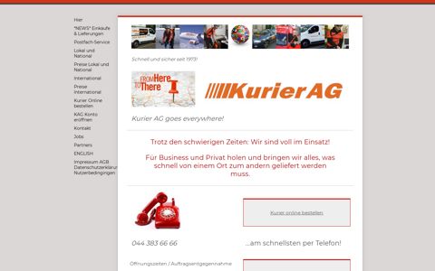 Kurier AG - Schnell und sicher seit 1973! Unsere Preise sind ...
