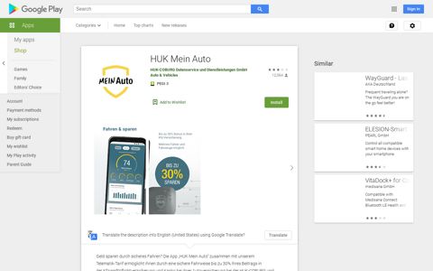 HUK Mein Auto - Apps on Google Play