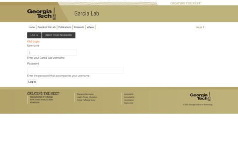 Log in | Garcia Lab