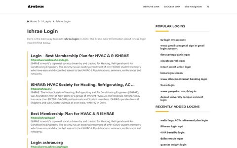 Ishrae Login ❤️ One Click Access - iLoveLogin