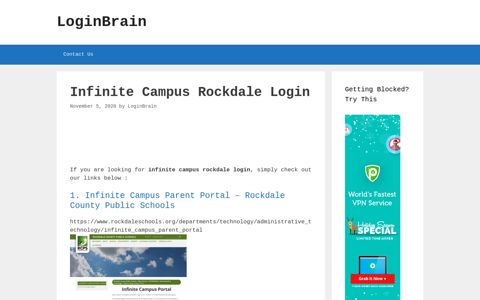 infinite campus rockdale login - LoginBrain