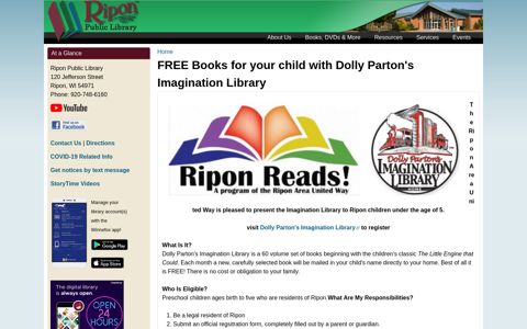 FREE Books for your child with Dolly Parton's Imagination ...
