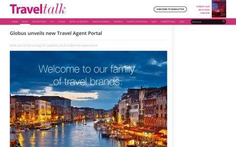Globus unveils new Travel Agent Portal | Traveltalk