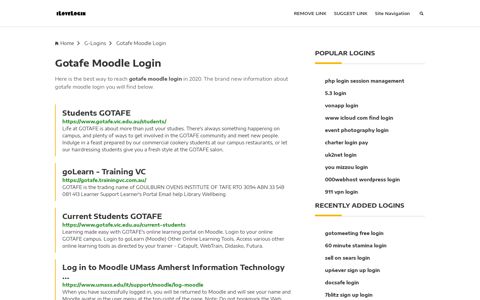 Gotafe Moodle Login ❤️ One Click Access - iLoveLogin