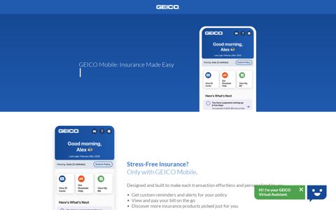 GEICO's Mobile App