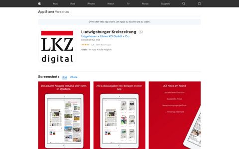 ‎Ludwigsburger Kreiszeitung im App Store