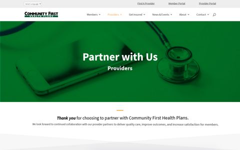 Providers Services | Community First Health Plans