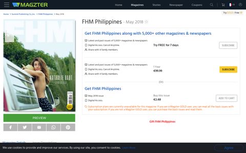 FHM Philippines Magazine - Get your Digital Subscription