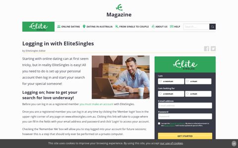 Logging in with EliteSingles | EliteSingles