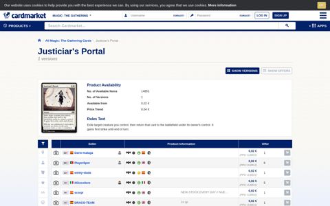 Justiciar's Portal - MTG Cards | Cardmarket
