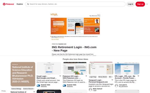 ING Retirement Login - ING.com - New Page | How to plan ...