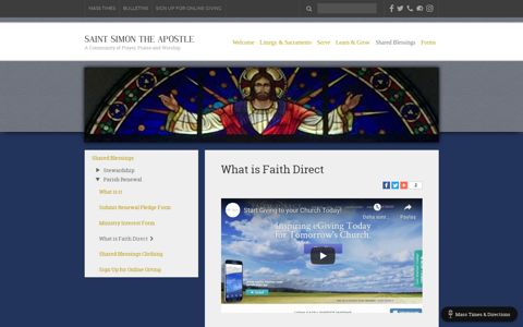 What is Faith Direct - Saint Simon the Apostle - Indianapolis, IN