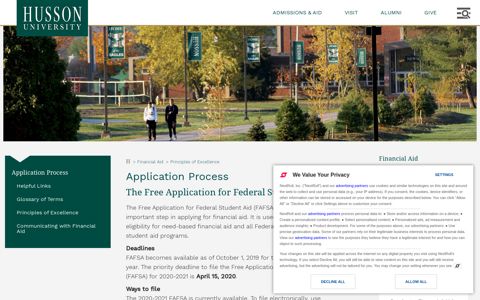 Application Process - Husson University