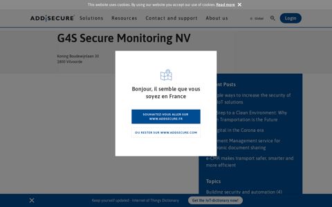 G4S Secure Monitoring NV - AddSecure