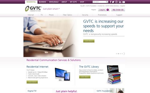 GVTC: Residential | TX Internet, TV, Phone & Security Service