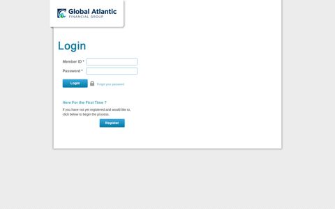 Global Atlantic Company B2B: User Login