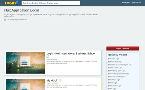 Hult Application Login - Loginii.com