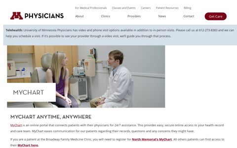 MyChart | University of Minnesota Physicians