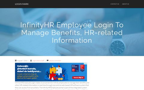 InfinityHR Employee Login To Manage Benefits, HR-related ...