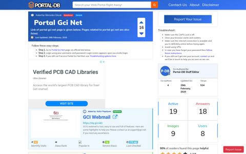 Portal Gci Net