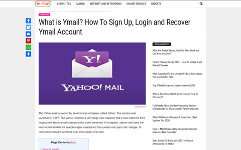 What is Ymail? How To Sign Up, Login and Recover Ymail ...