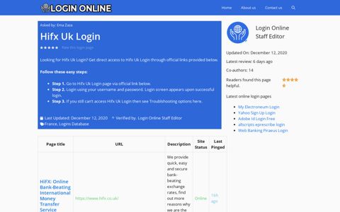 Hifx Uk Login - Login Online - Find Your Desired Login Page ...